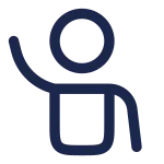 User Hand Up SVG Icon